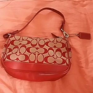 Coach small red purse